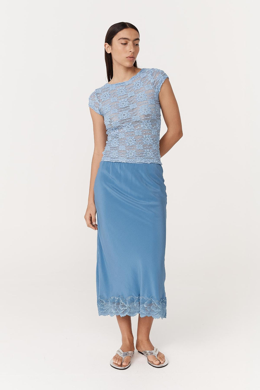 Galo Sunflower Lace Tee