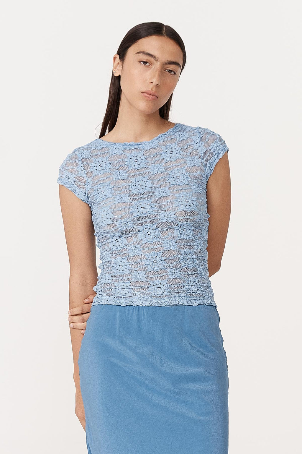 Galo Sunflower Lace Tee