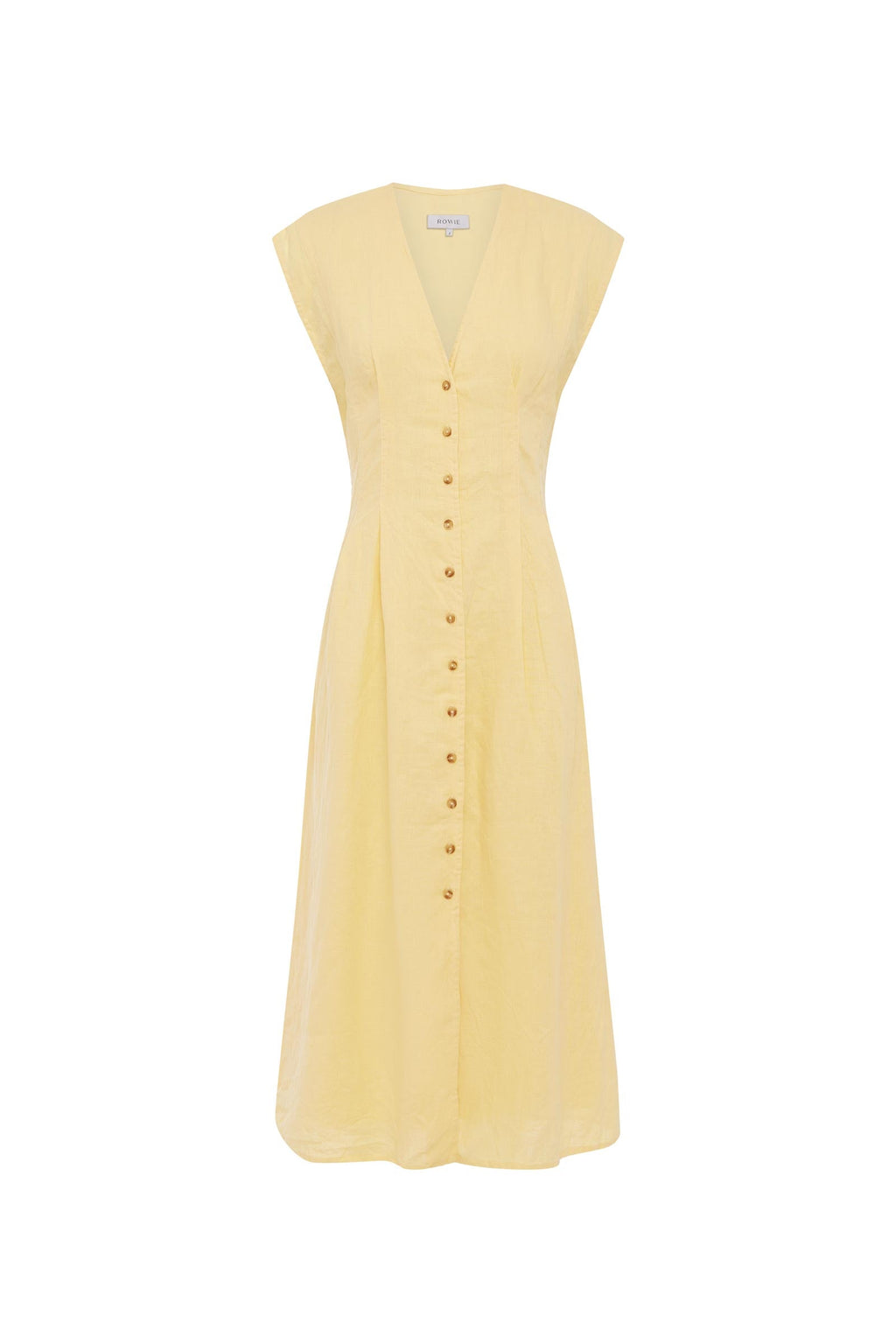 Mira Linen Midi Dress