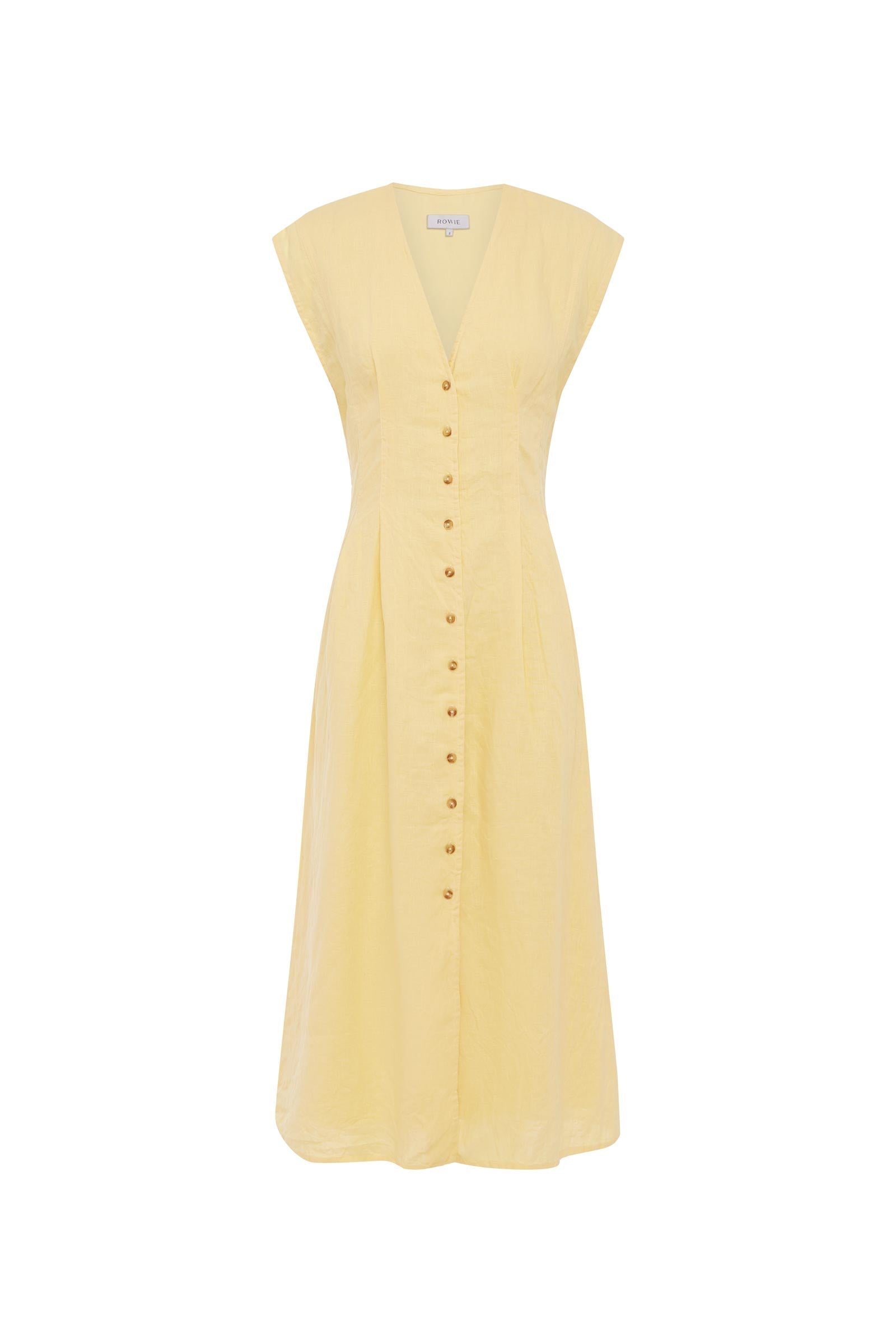 Mira Linen Midi Dress